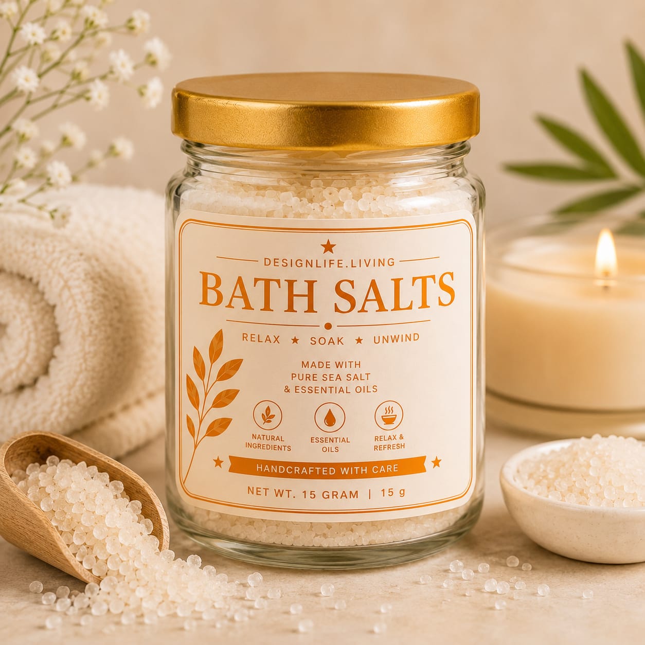 Lemon Fresh Bath Salts